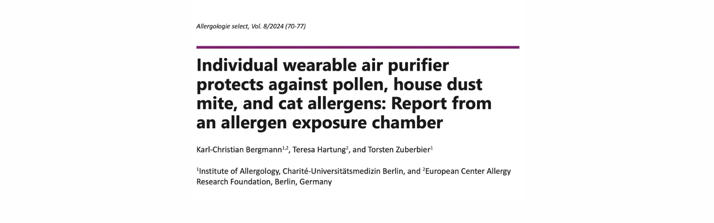 Blog cover photo of Clinical trial findings revealed: Wear A+ provides scientifically proven allergy relief