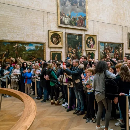 Busy tourist locations