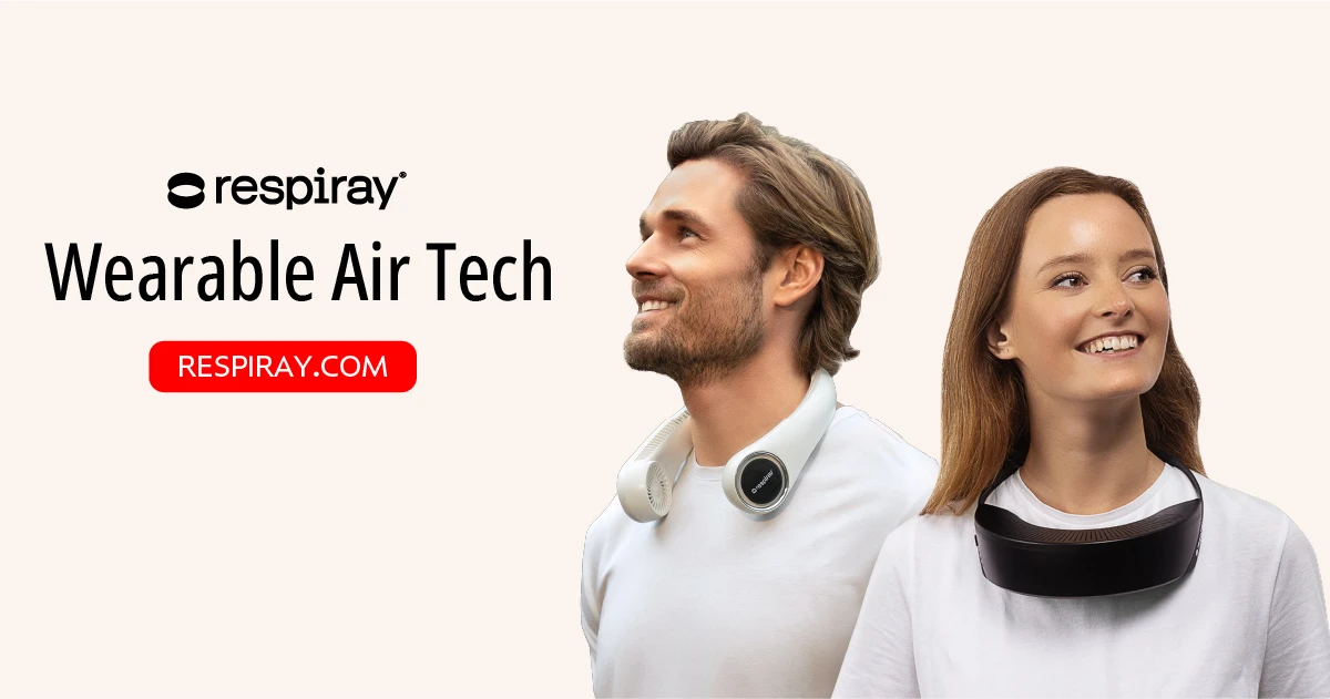 Respiray® - Wearable Air Technology for Clean Air & Cooling